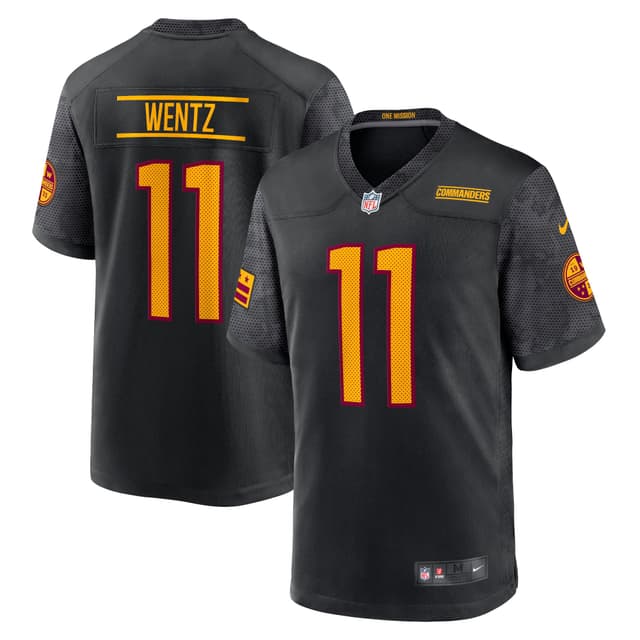 Carson Wentz — Nike Alternate Game Player Jersey (Black)