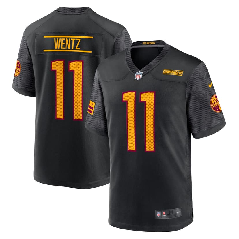 Carson Wentz — Nike Alternate Game Player Jersey (Black)