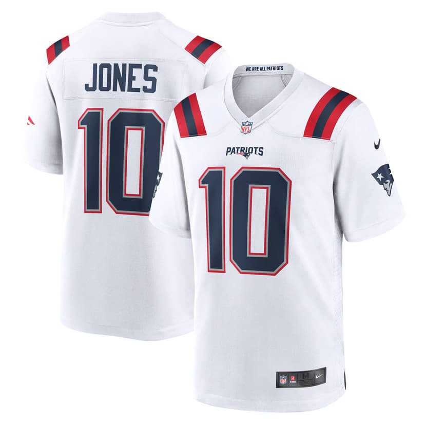 Mac Jones — Nike Player Game Jersey (White)